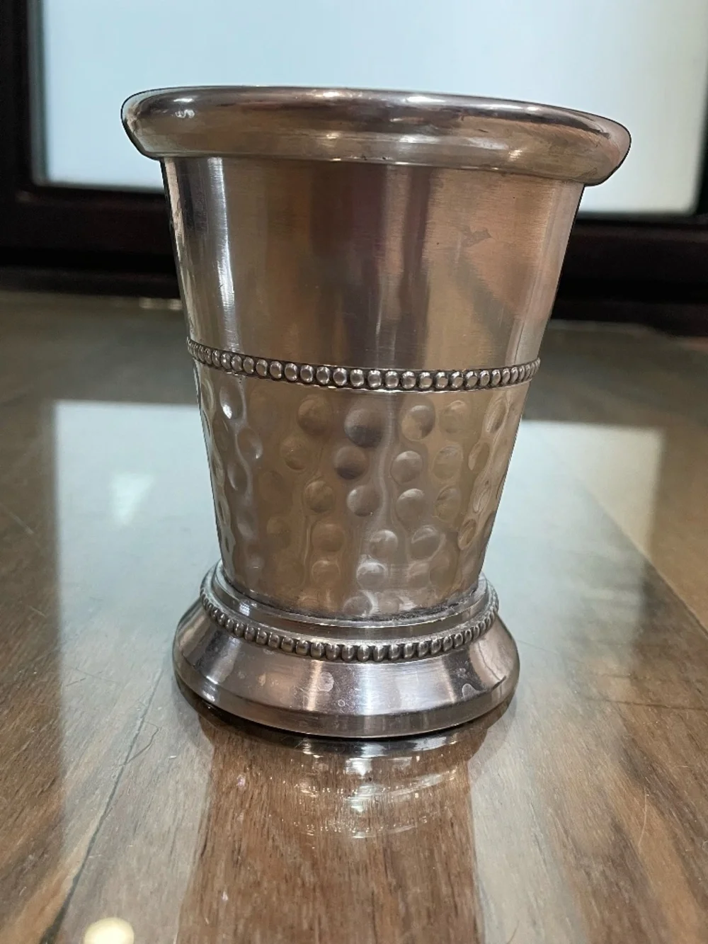 Stamped Metal Cup/Vase